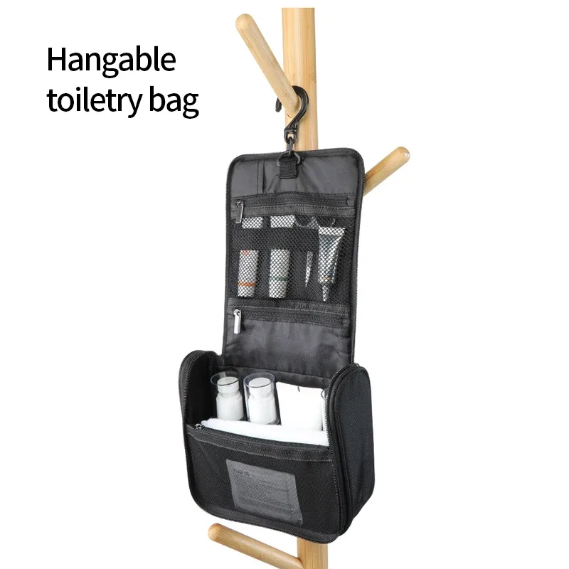 sacs de toilette de voyage multifonctions suspendus pour hommes, poches portables, résistant à l'eau, kit de rasage portable, sacs de rangement de maquillage