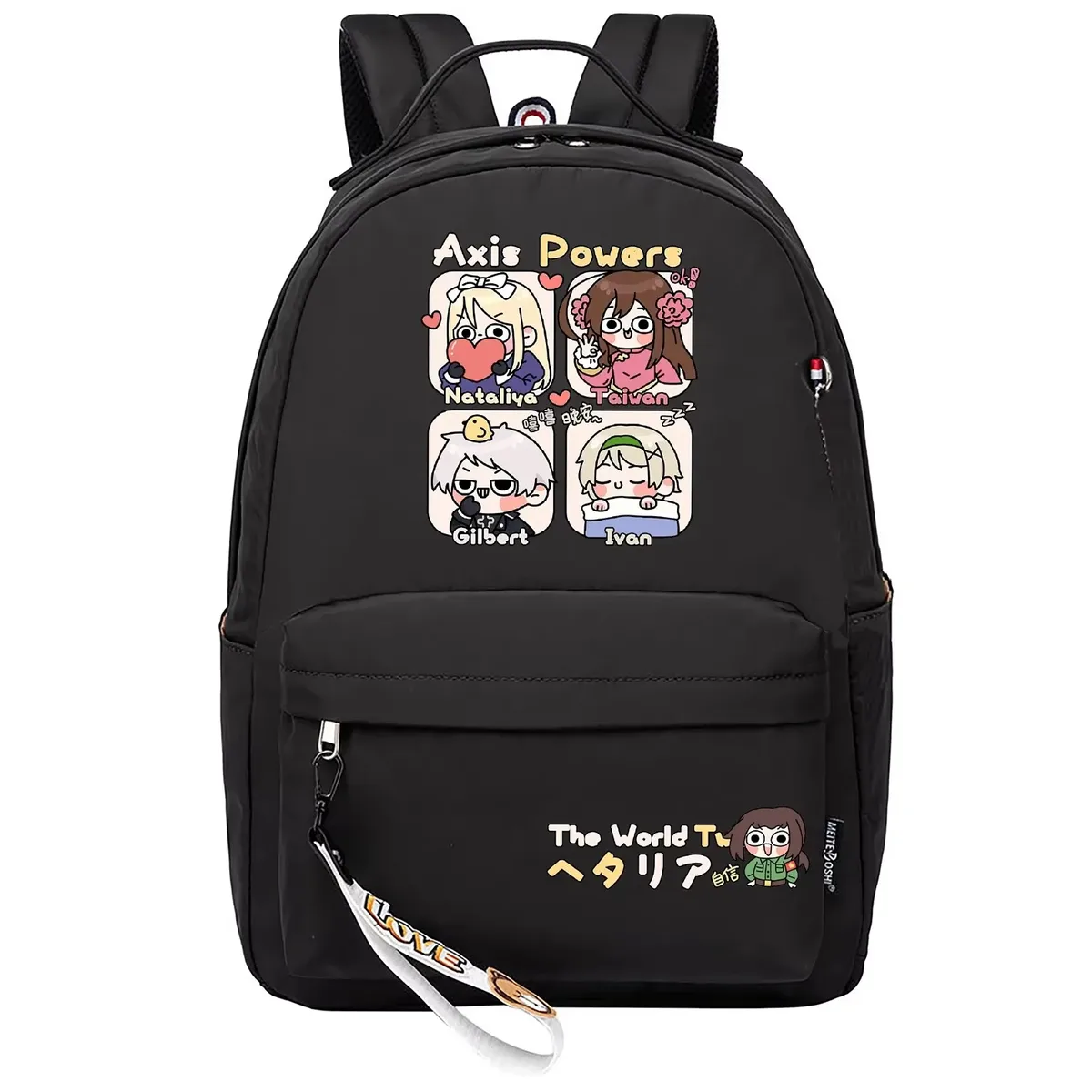 hetalia axis powers dessin animé sac à dos filles sacs d'école anime bookbags kawaii garçons voyage sac à dos mignon sac à dos sac à dos décontracté