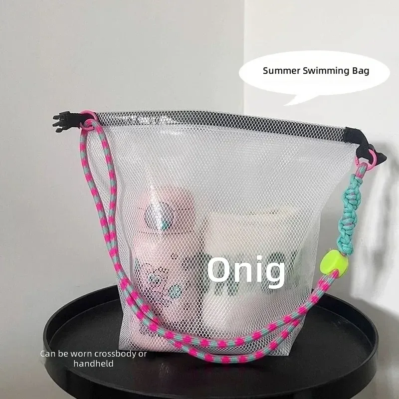 Sac de bain étanche avec séparation sec/humide, grande capacité, sac de plage, de sport et de voyage, organiseur portable pour articles de toilette et maquillage