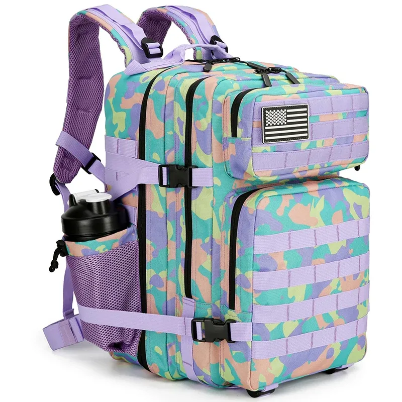 lhi 45l/35l/25l sac à dos tactique pour hommes et femmes étanche athlète salle de sport sac de plein air voyage randonnée sac à dos avec porte-bouteille