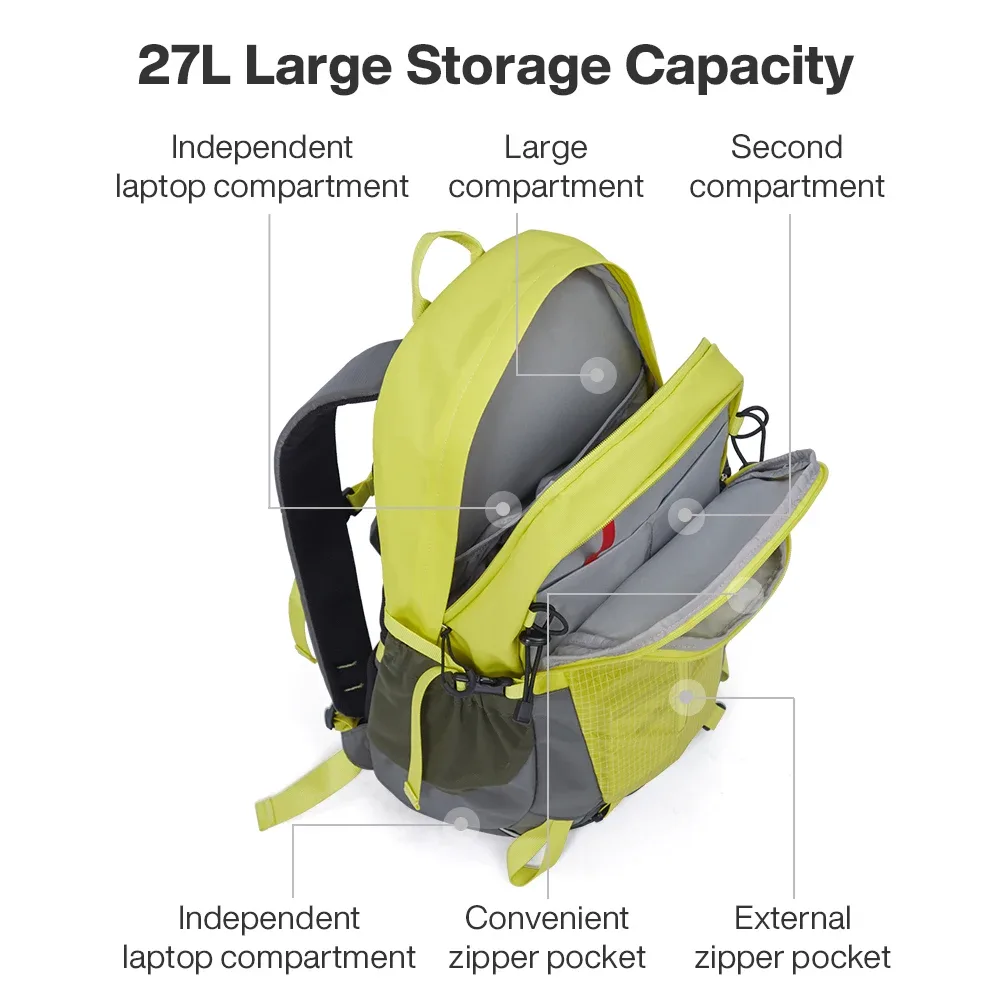 sac à dos imperméable mixi sports pour activités de plein air, grande capacité, léger, décontracté, pour la randonnée et l'alpinisme, m5262