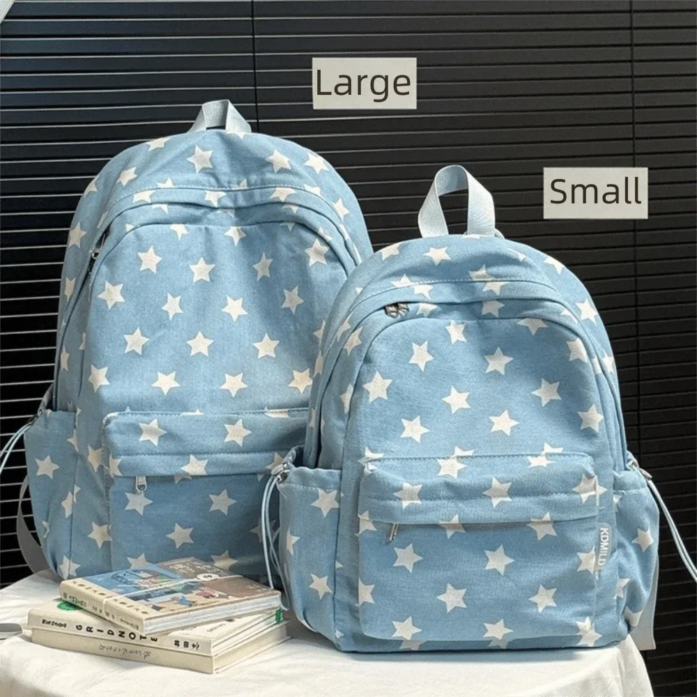 Sac à dos scolaire à motif à pois style Ins, grande capacité, sac de voyage de loisirs léger, nouveau sac pour ordinateur portable pour femmes