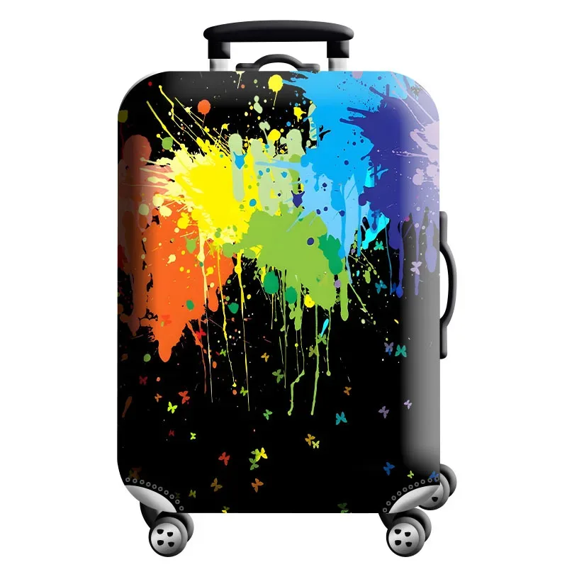 housse de protection pour bagages en tissu extensible, étui anti-poussière pour bagages, adapté à la valise de 18 à 32 pouces, organisateur de voyage