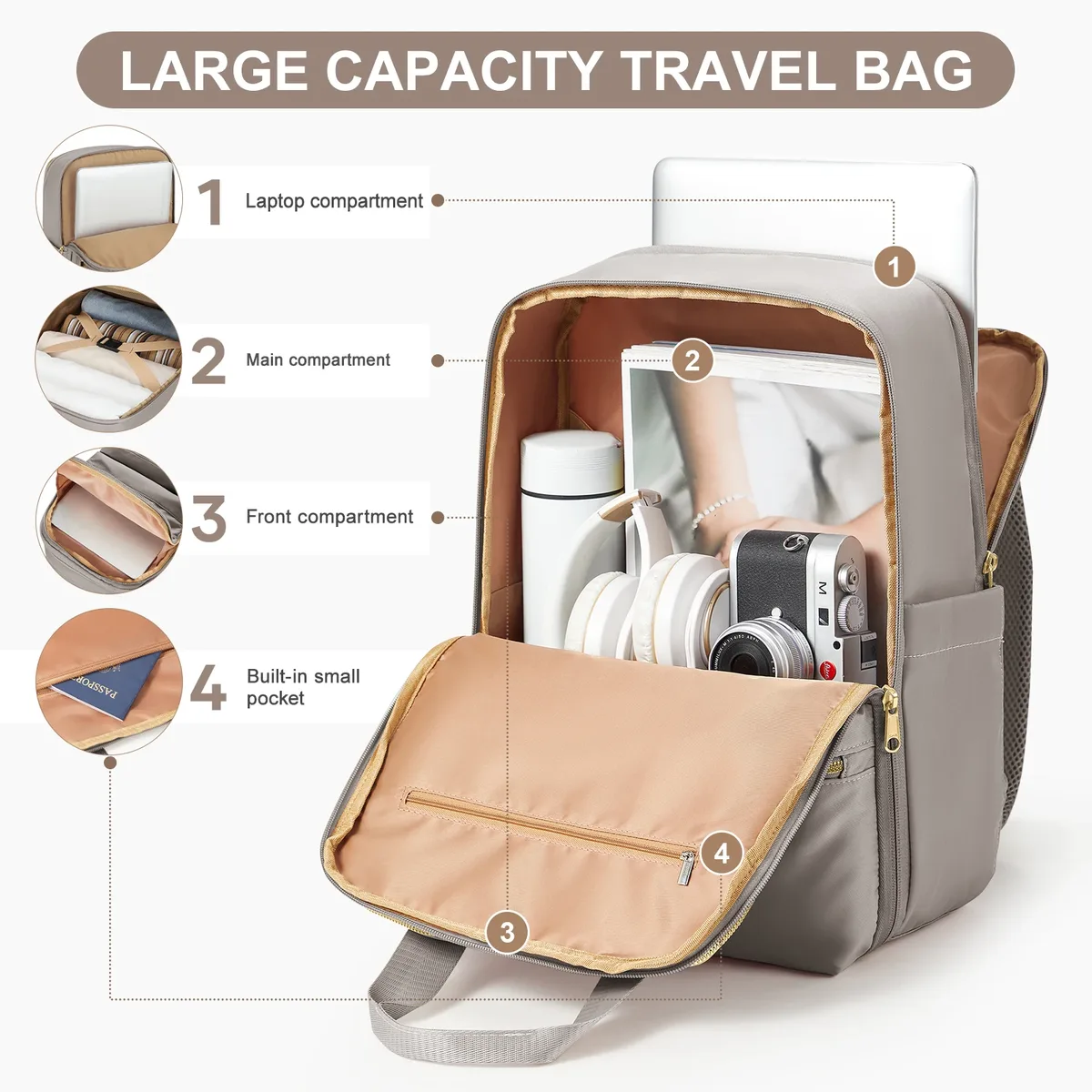 sac à dos pour femmes marque de luxe sacs à dos d'ordinateur portable d'université de grande capacité, sacs à main élégants de travail, sac à dos de voyage de cabine de vol pour hommes