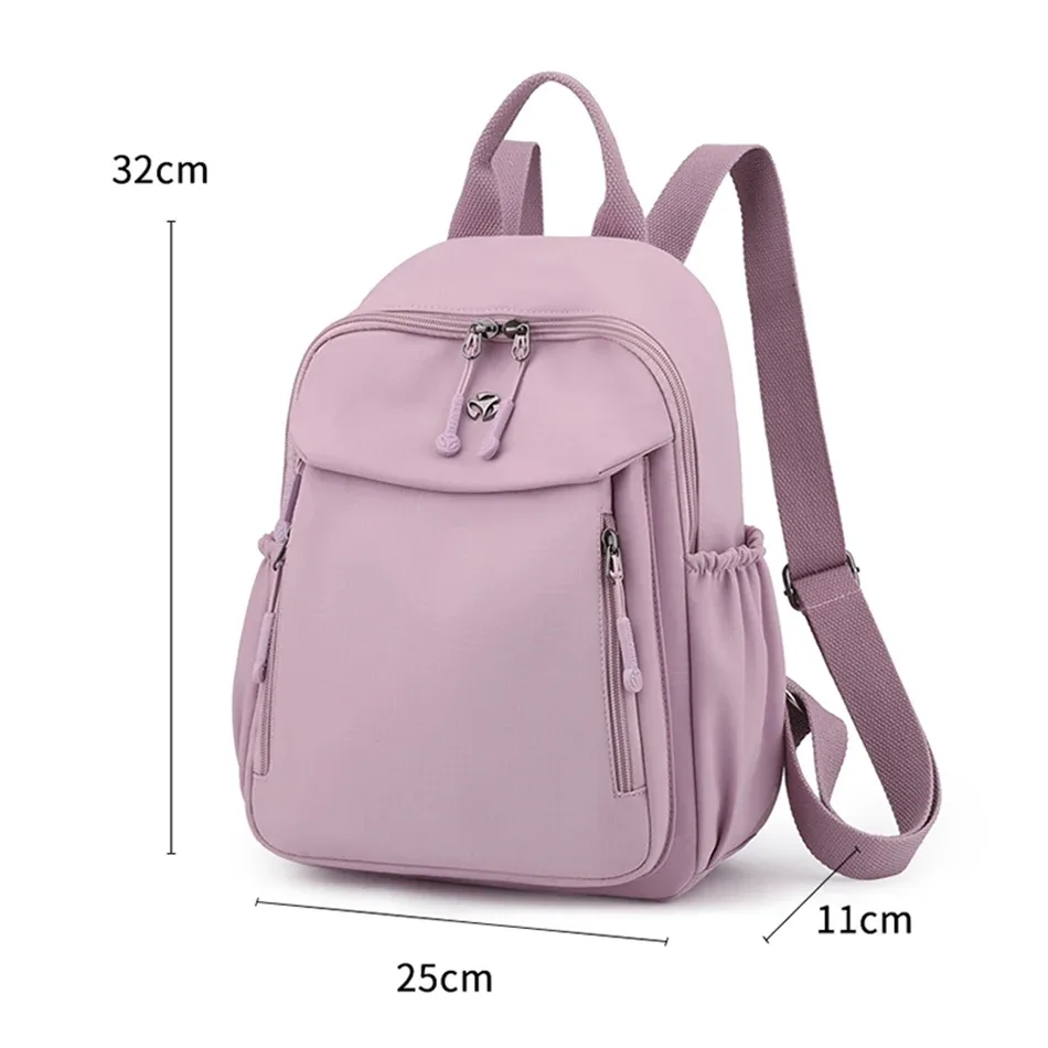 sac à dos en nylon imperméable pour femme, sac à dos solide, sacs d'école décontractés, sac de voyage, sac initié par les filles, haute qualité, nouveau