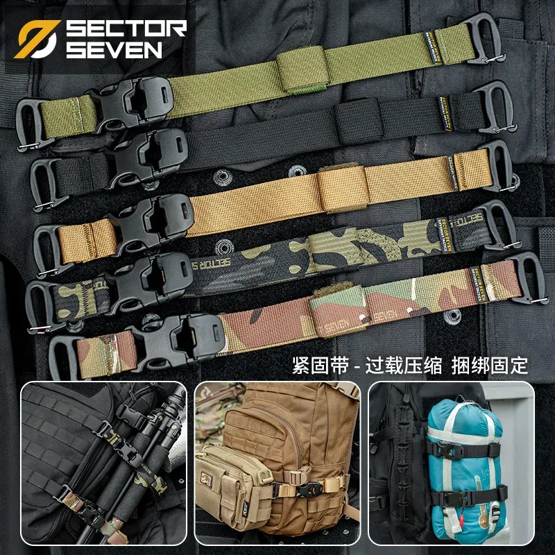 sangle de fixation de liaison tactique réglable multifonction pour l'extérieur, boucle magnétique, sangle de sac à dos fixe à dégagement rapide
