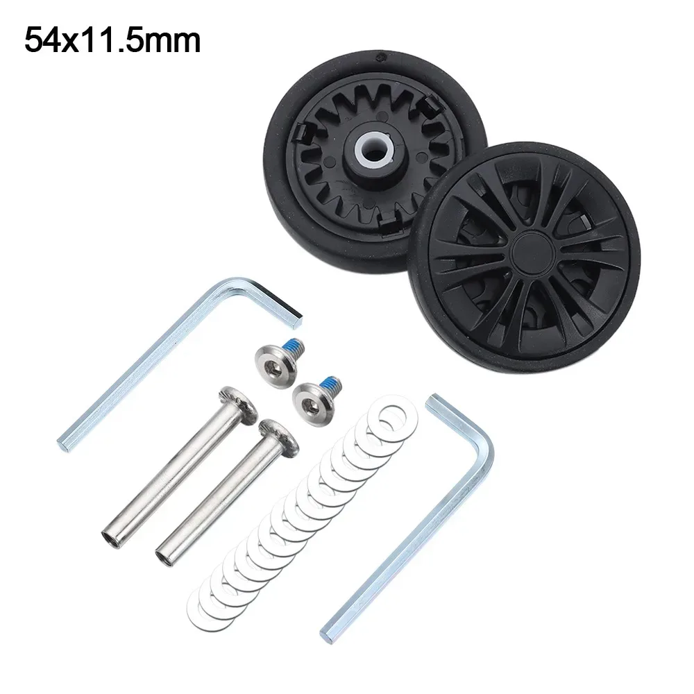 roues de remplacement universelles pour valise, résistantes à l'usure, silencieuses, avec vis, roues de bagages de voyage, accessoires de bagages