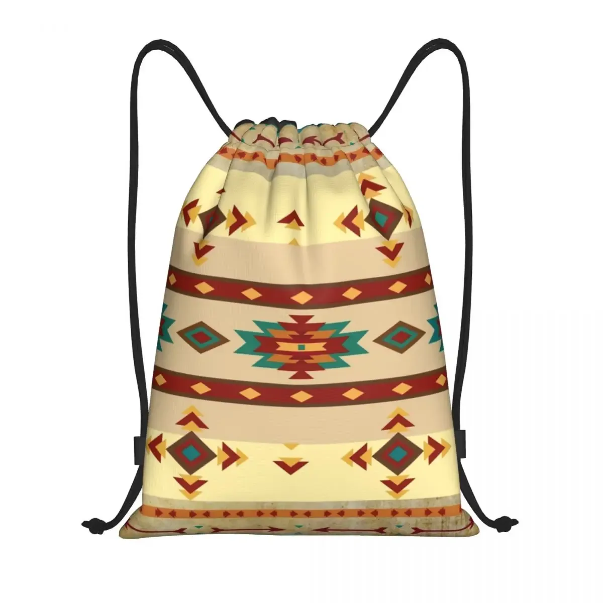 sac à dos navajo native american tribal pattern proximity wstring pour hommes et femmes, sac de sport pliable, sac de sport, sac d'entraînement
