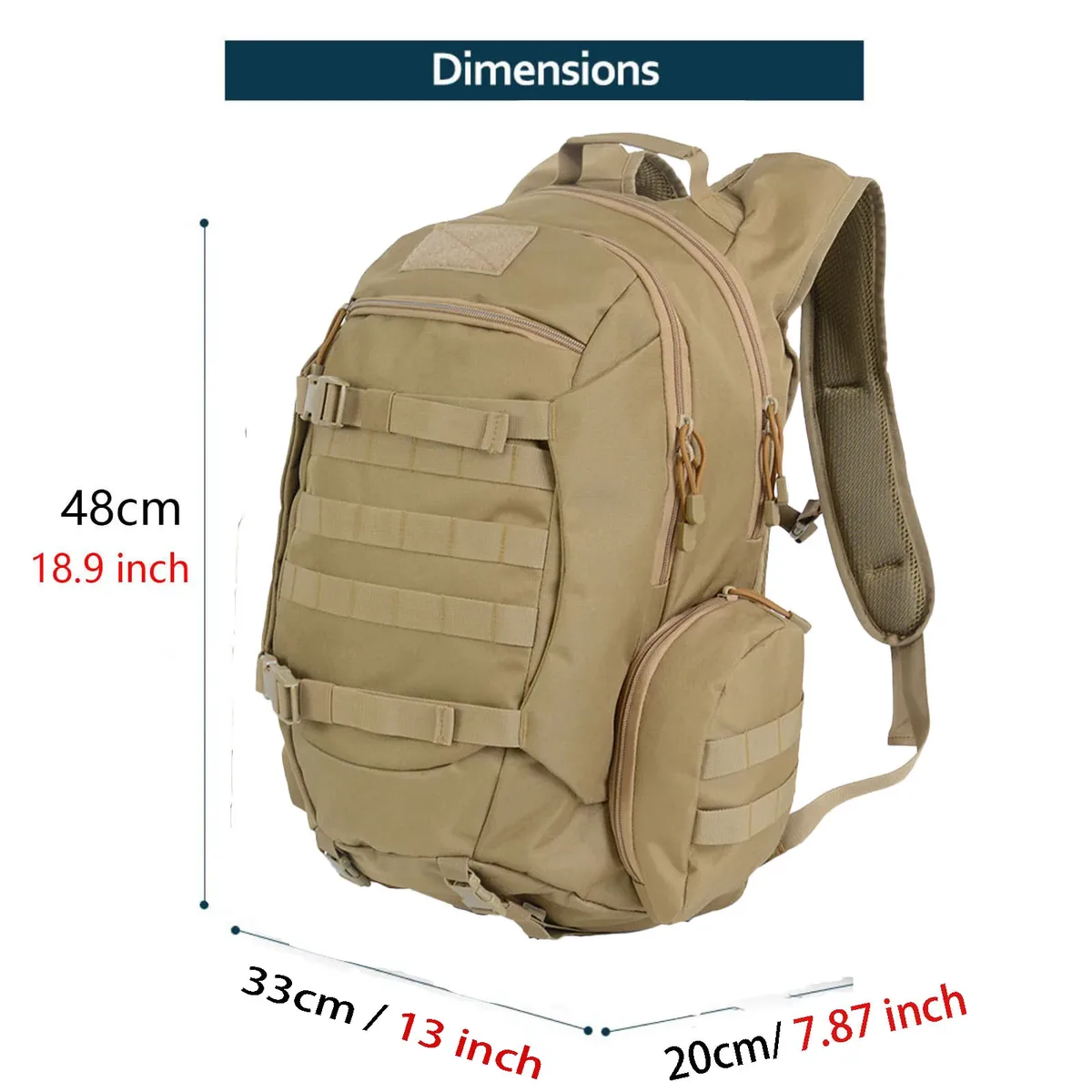 45l étanche pêche chasse sac à dos sacs à dos en plein air tactique sport camping randonnée trekking sacs