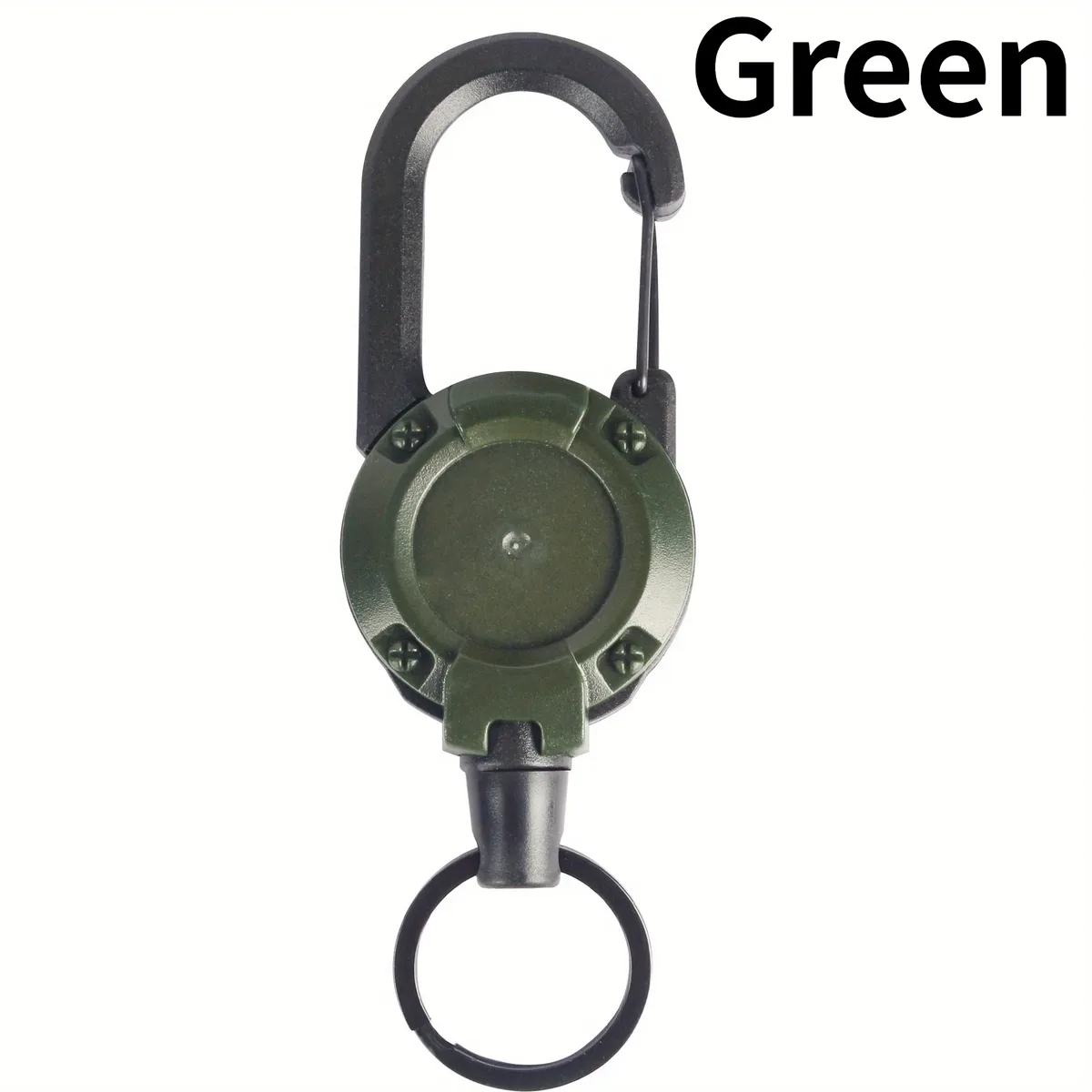 1pc porte-clés rétractable en câble métallique pour hommes, accessoires de sac à dos pour l'extérieur, porte-clés polyvalent et durable
