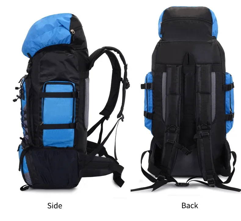 grand sac à dos de camping pour hommes et femmes, sacs de voyage, bagages de randonnée, sacs initiés, escalade en plein air, trekking, sac de voyage, 90l