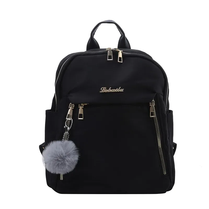 sac à dos oxford grill grande capacité pour femme, sac de voyage noir décontracté, sac multifonctionnel pour femme, haute qualité, nouvelle mode