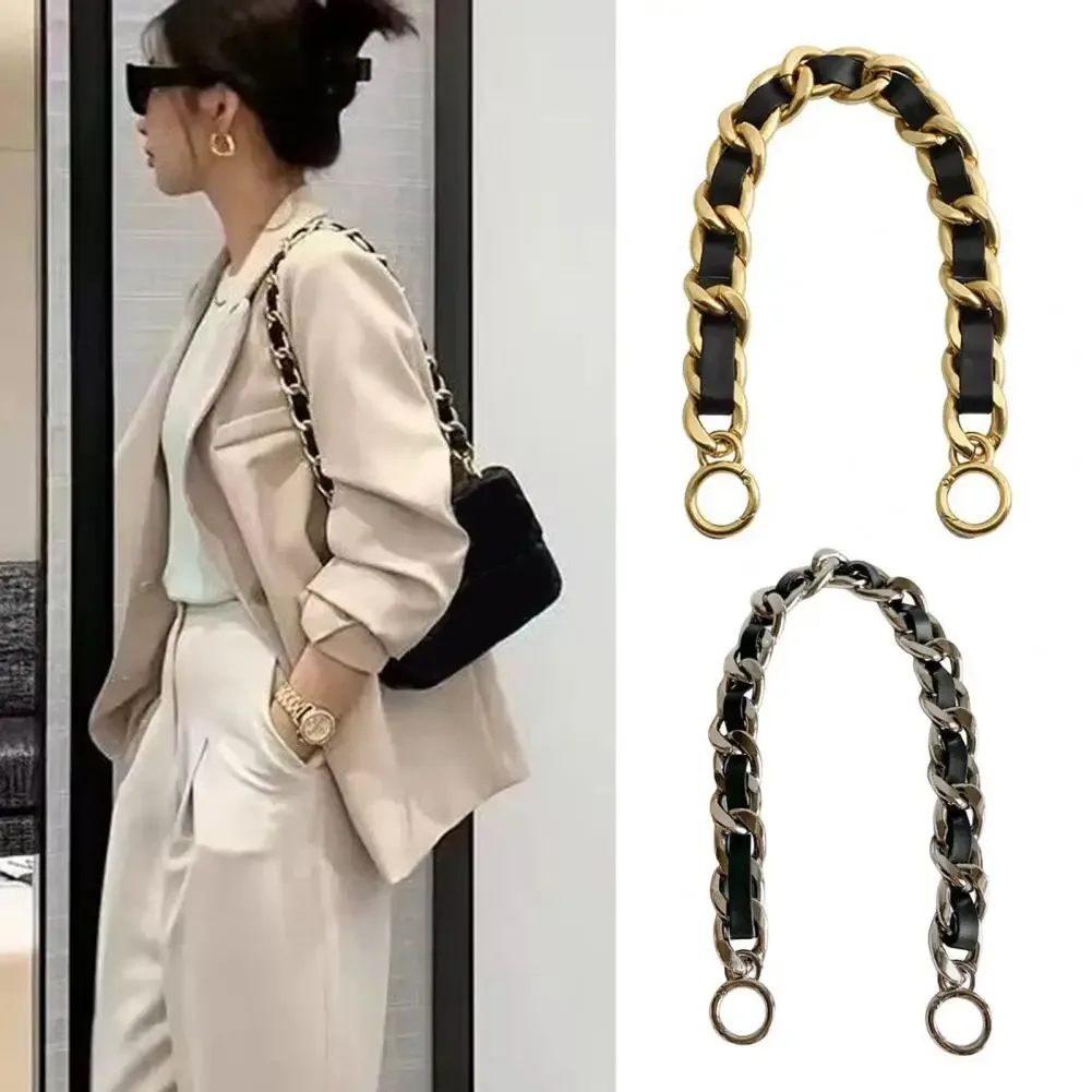 sangle de sac amovible, élégante, avec chaîne, sangle d'extension classique pour sac à bandoulière, chaîne durable pour sac à main, pour usage quotidien