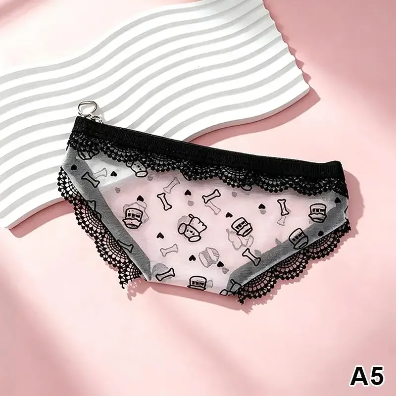 trousse à maquillage en forme de sous-vêtement mignon, en dentelle et maille transparente, pochette de rangement pour maquillage, trousse à crayons, usage quotidien/voyage