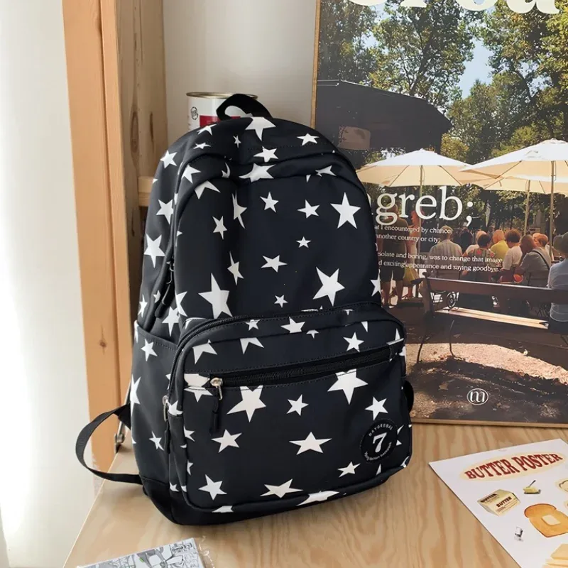 sac à dos étoile pour femmes et hommes, 17 pouces, sac à dos pour ordinateur portable, sac d'université, mignon sac à dos de voyage pour étudiant, sac à livres décontracté pour la rentrée scolaire