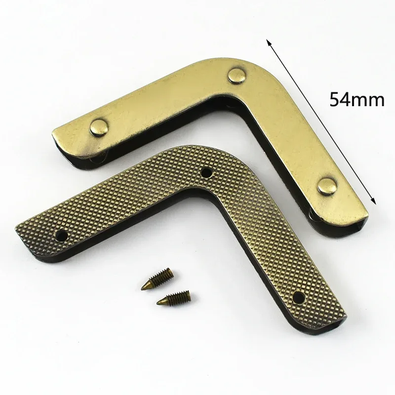 deepeel-boucles de protection des bords du sac à main, décoration d'angle de sac à bagages, fermoirs en métal, accessoires de quincaillerie de bricolage, 25mm, 35mm, 40mm, 45mm, 54mm, 5/10 pièces