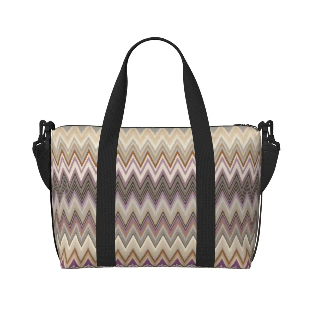 sac fourre-tout boho personnalisé pour femme, sac de plage moderne chic, extra large, sac de sport à main, géométrique, multicolore, sacs de voyage, sacs à provisions