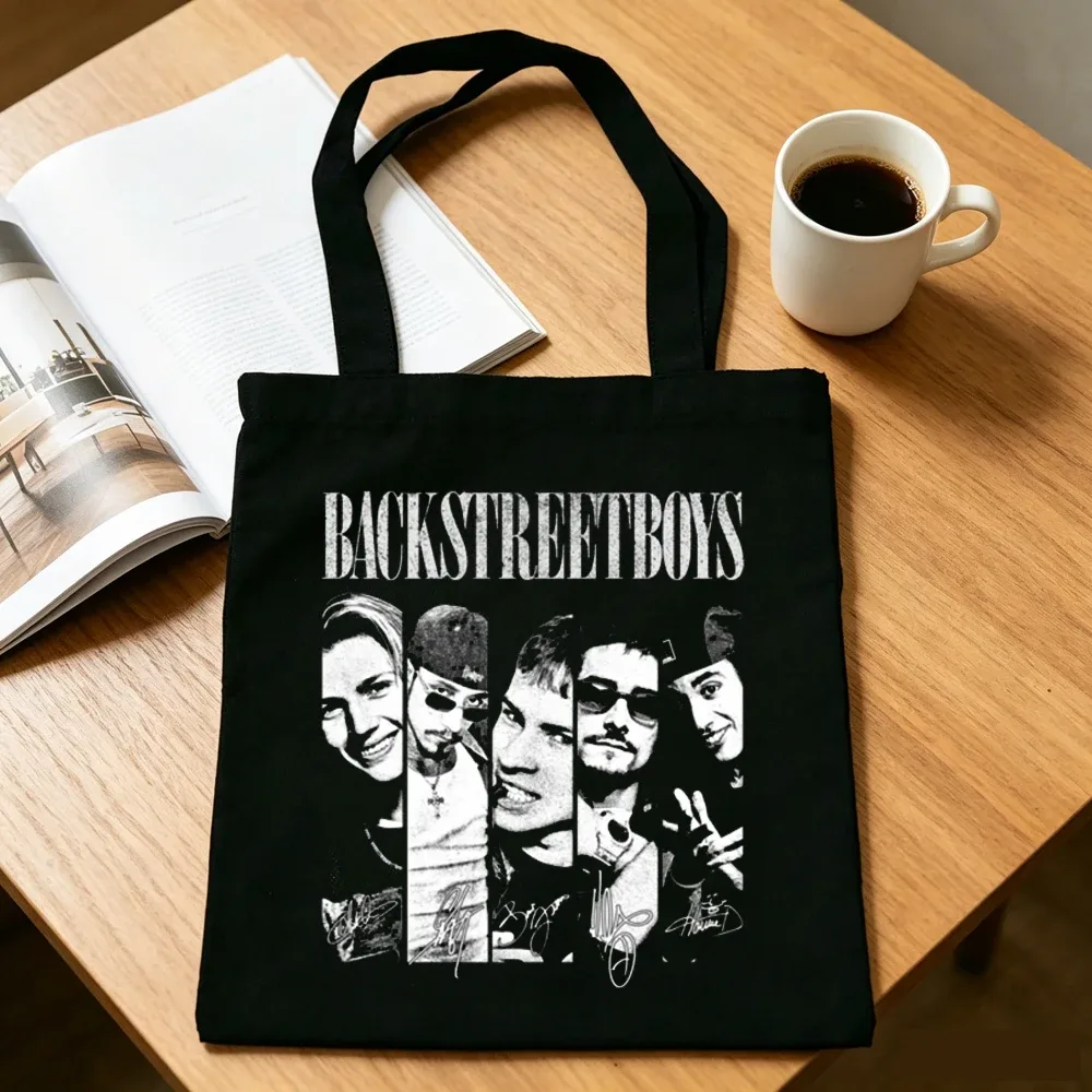 sac cabas backstreet boys, sac à bandoulière pliable, sac de shopping pour femme