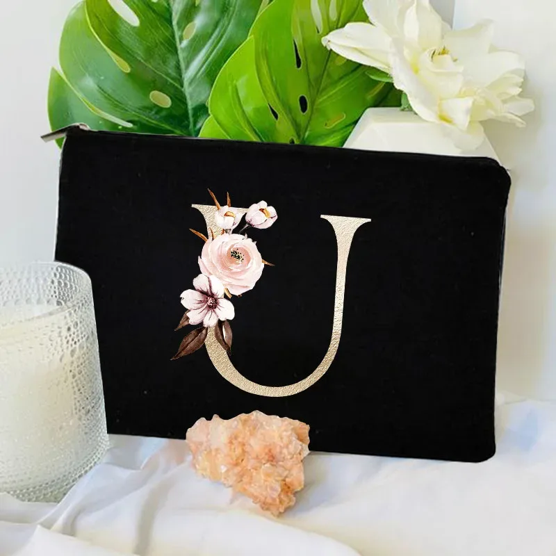 trousse de maquillage femme, pochette de voyage pour demoiselle d'honneur, organisateur de toilette, pochette de rangement pour fête de mariage, trousse à crayons pour mariée