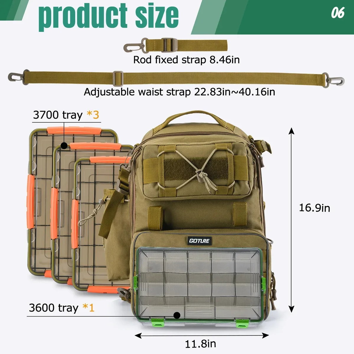 sac à dos tactique goture, style sac à dos, imperméable, nylon 600d, grande capacité, randonnée, camping, voyage, sac de plein air