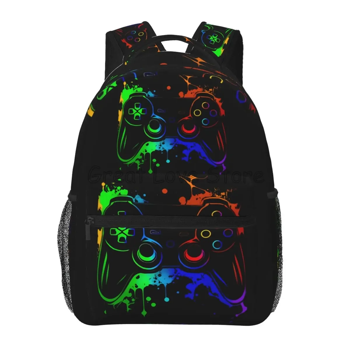 contrôleur de jeu vidéo sacs à dos d'ordinateur portable pour garçons filles durable école ordinateur bookbag unisexe voyage randonnée camping sac à dos