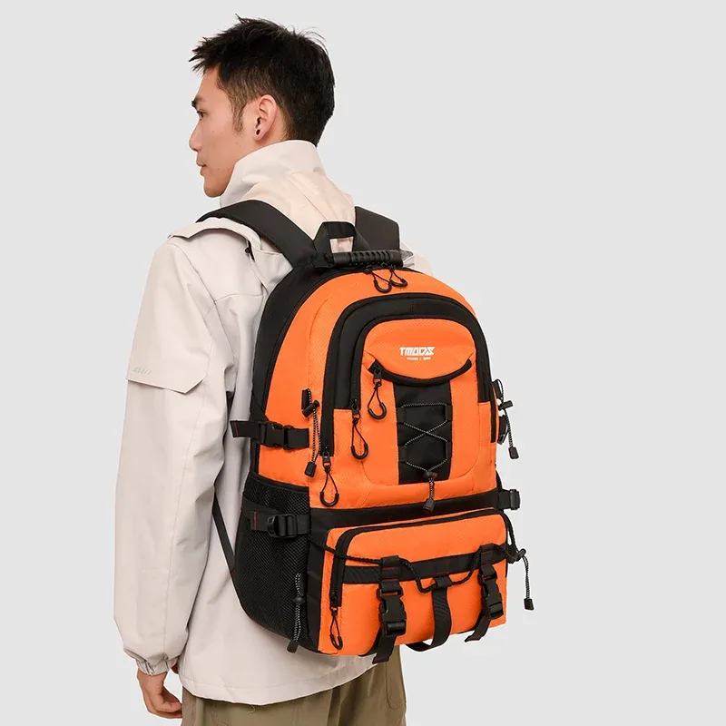 sac à dos multicolore, sac d'alpinisme décontracté pour hommes, sac de grande capacité pour les déplacements quotidiens