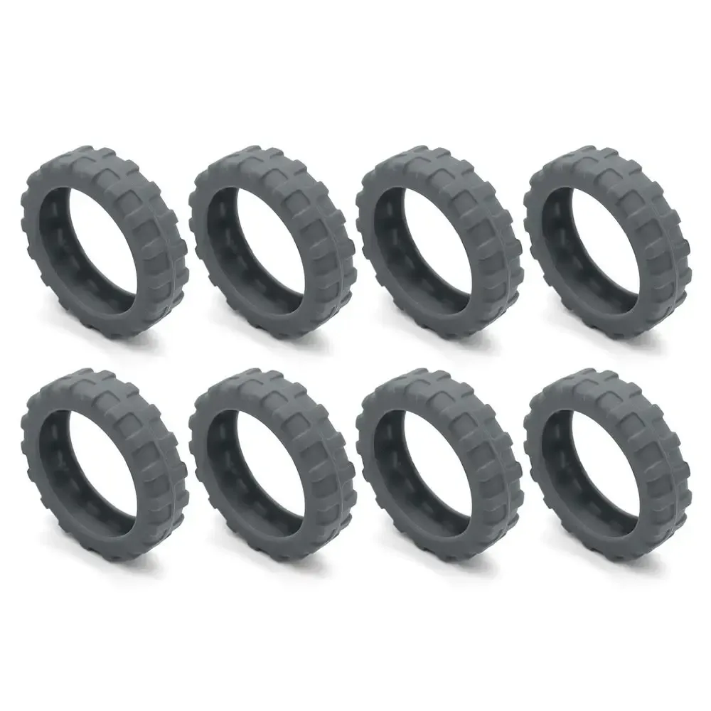 8 pièces/ensemble de protections de roulettes de valise en silicone pour voyage, silencieuses, réduisant l'usure des roues, couvre-roulettes pour valise, pièces d'essieu.