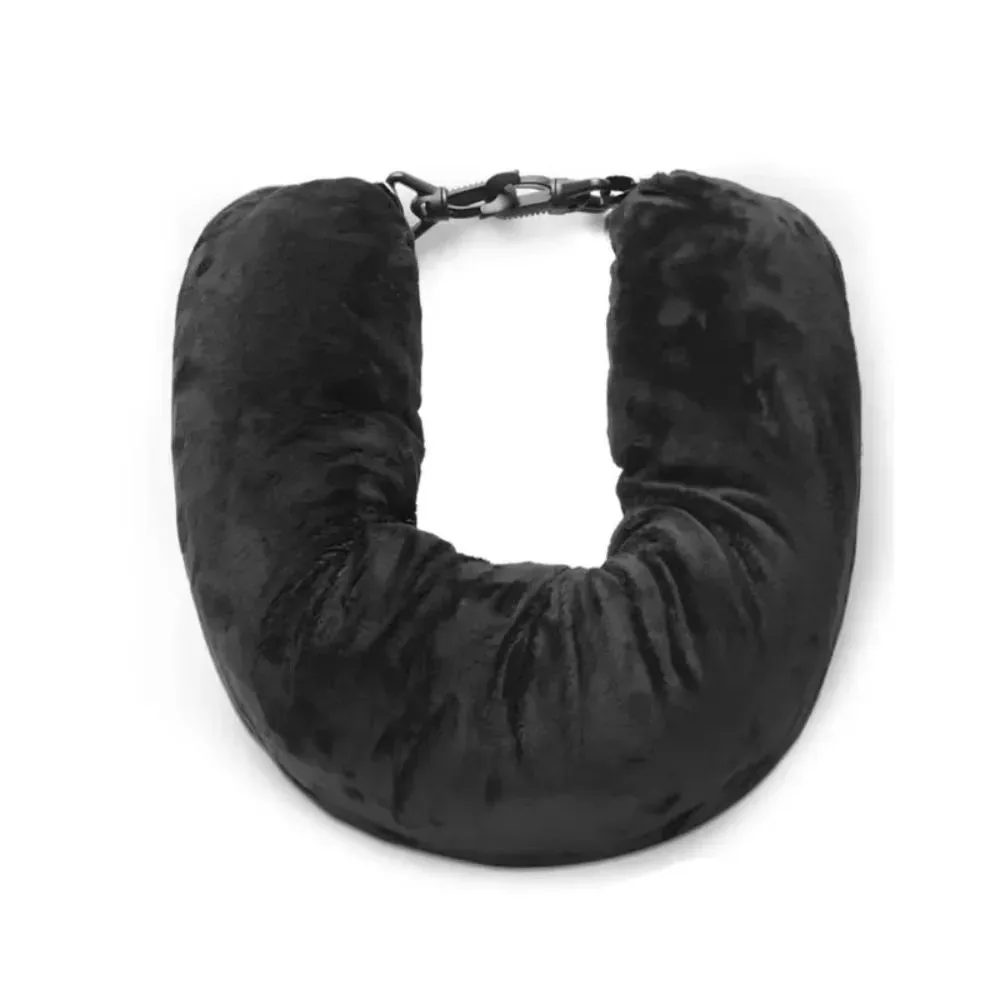 oreiller de voyage gonflable à sangles réglables, remplissable avec des vêtements, sac de voyage portable peu encombrant, bagage supplémentaire transformable