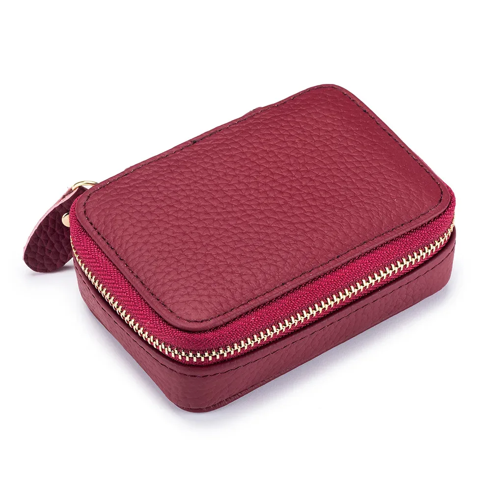 étui à rouge à lèvres avec miroir intégré, mini sac à cosmétiques, trousse à fermeture éclair, trousse de maquillage, trousse à lentilles de contact de voyage, trousse à main pour rouges à lèvres