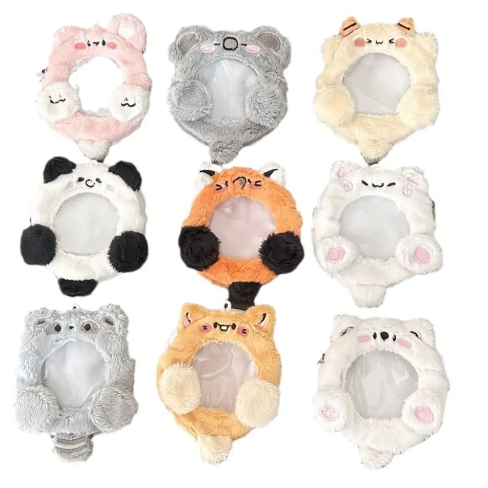 breloque de sac bouffante originale ins75/58, adorable animal en peluche, mini pochette, badge rond, housse de protection