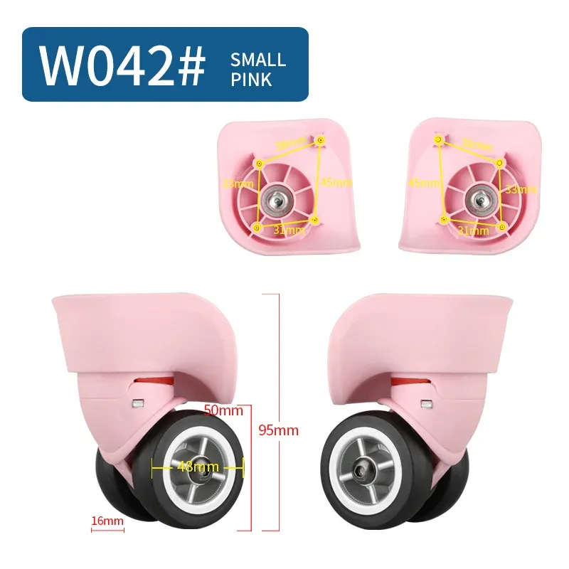 roue universelle bagages maquillage valise accessoires dans roues chariot mode valise accessoire roues roulantes réparation roulettes