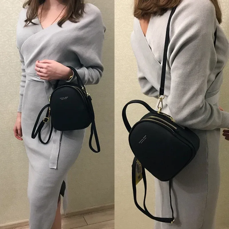 sac à dos pour femme, petit sac carré en cuir pu, sac à main pour femme, sac à bandoulière multifonction de luxe, mini sac messager