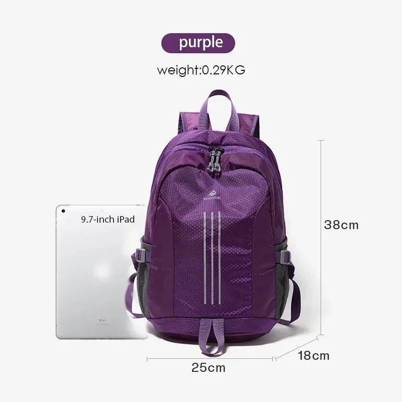 sac à dos léger et imperméable fouvor, sacs à dos décontractés pour le voyage, la randonnée, le trekking, l'école, pour femmes et hommes, 3057-04