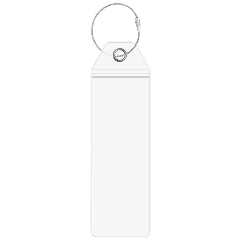 nouveau porte-étiquette de bagage de croisière, fermeture éclair étanche, pvc transparent, accessoires en plastique, acier inoxydable pour les croisières royal caribbean