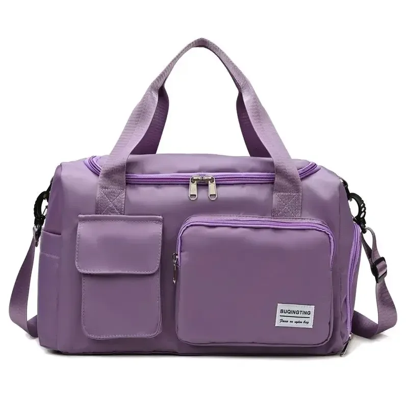 sac de voyage de grande capacité pour week-end, sacs de sport avec compartiment à chaussures, sacs de sport et de fitness pour femmes, sac à bandoulière