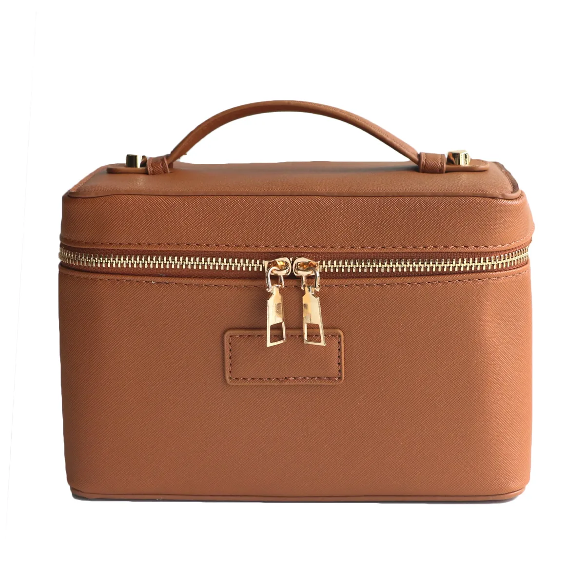 saffiano – trousse de toilette de voyage en croûte de cuir pour femmes, sac portable suspendu, boîte de rangement de maquillage, kit dopp, sac à cosmétiques pour femmes