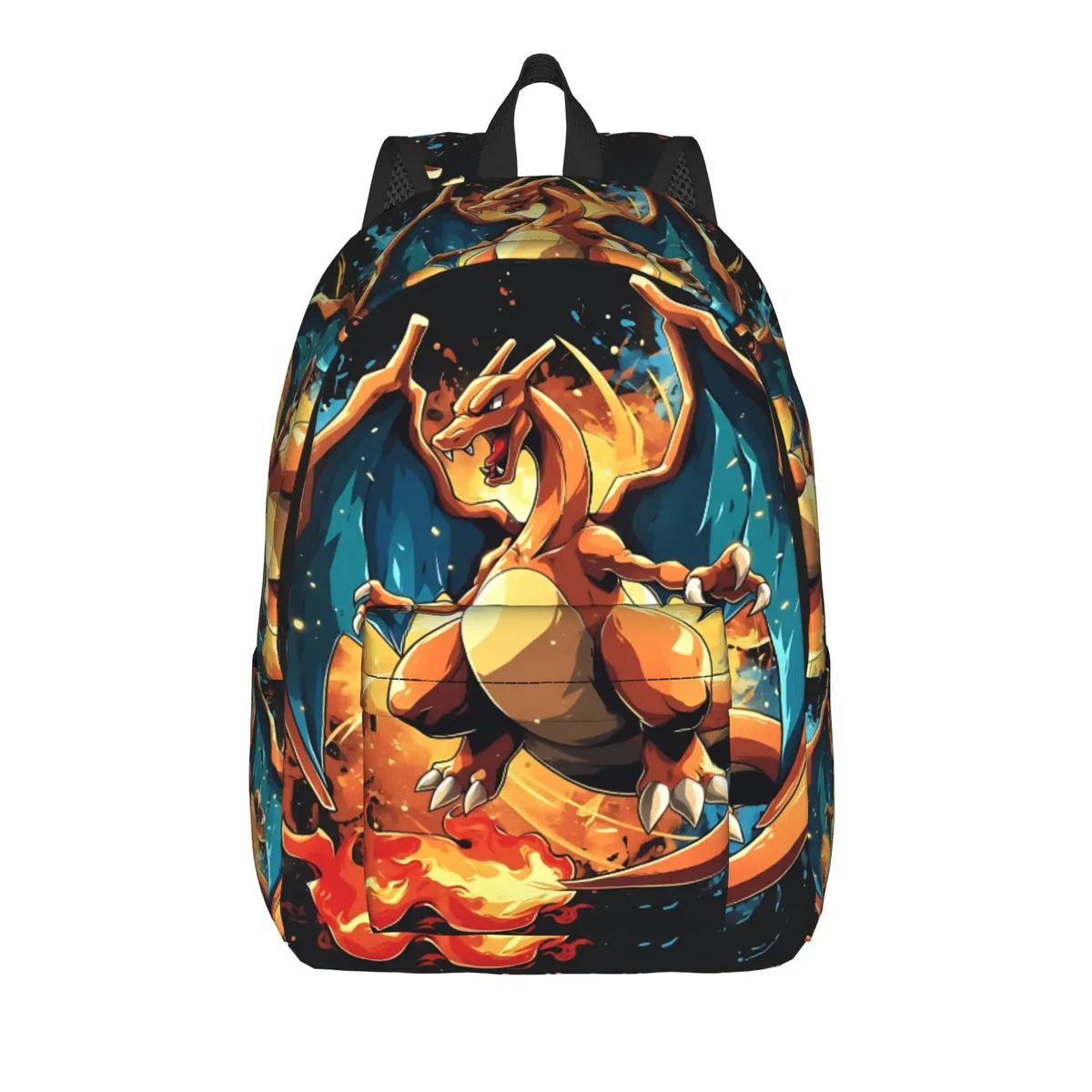 sac à dos charizard pokemon à la mode, mochilas vintage pour le travail, sac à dos rétro lavable