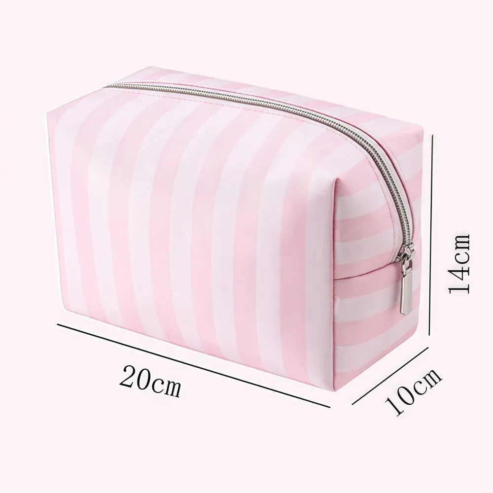 grande trousse de maquillage portable en tissu oxford, style minimaliste, sac de rangement cosmétique, design de voyage, sacs de toilette portables