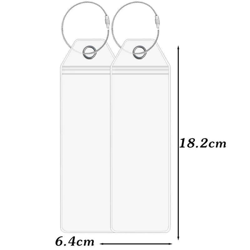 étiquette de bateau de croisière, porte-étiquette de bagage, célébrité des caraïbes royales, joint étanche avec anneau en acier, porte-étiquette en pvc épais