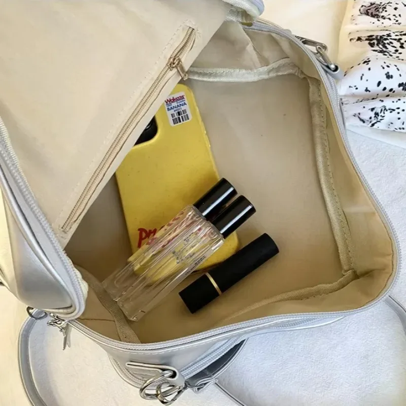 sac à dos étoile jaune en cuir pu, sac à bandoulière mignon pour adolescente kawaii, cartable pour femmes, sac à dos y2k épicé pour fille, sac à dos de voyage