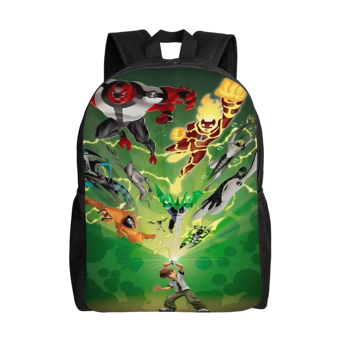 sac à dos multifonction ben 10 heatblast fiery character pour la rentrée scolaire, sac à dos pour étudiants ben 10