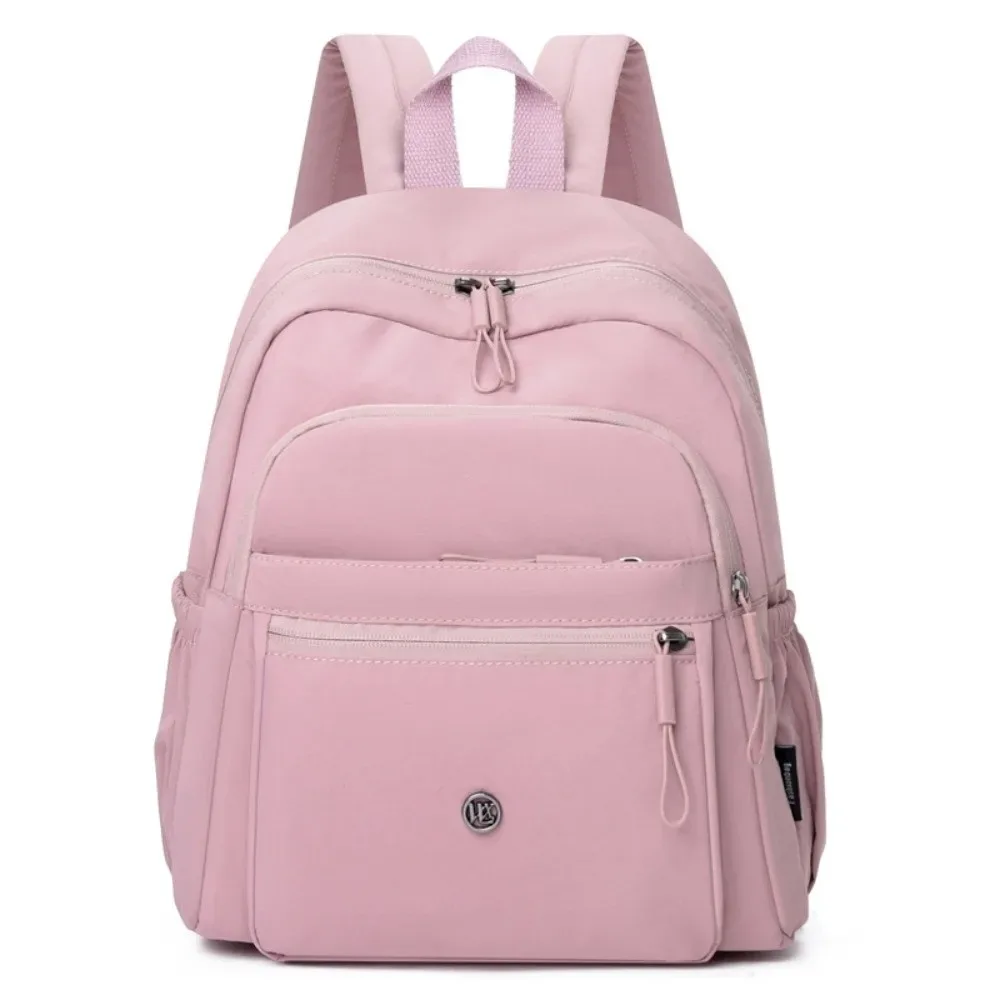sac à dos en tissu oxford de grande capacité, style japonais, couleur unie, sac à dos décontracté, pochette d'épaule souple et légère, pour tous les jours