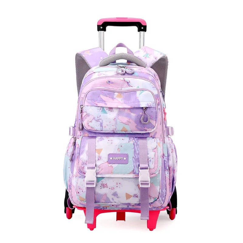 sac à dos scolaire à roulettes pour enfants, sac à dos à roulettes pour filles, sac à roulettes pour étudiants, bagage à roulettes de voyage