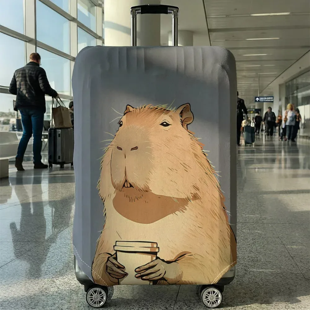 housse de protection pour bagages à motif animal, ensemble adapté aux bagages de 18 à 32 pouces, housse de poignée de valise, accessoires de voyage