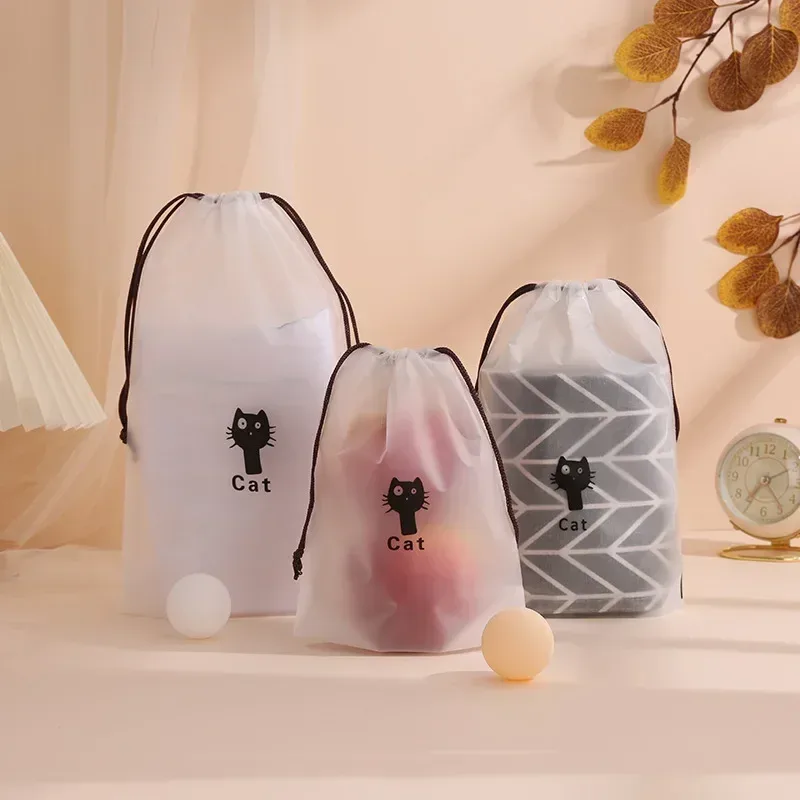 trousse de maquillage de voyage transparente pour femme, trousse de toilette étanche, trousse de maquillage, trousse de rangement, trousse de lavage de beauté, trousse de toilette, dessin animé mignon