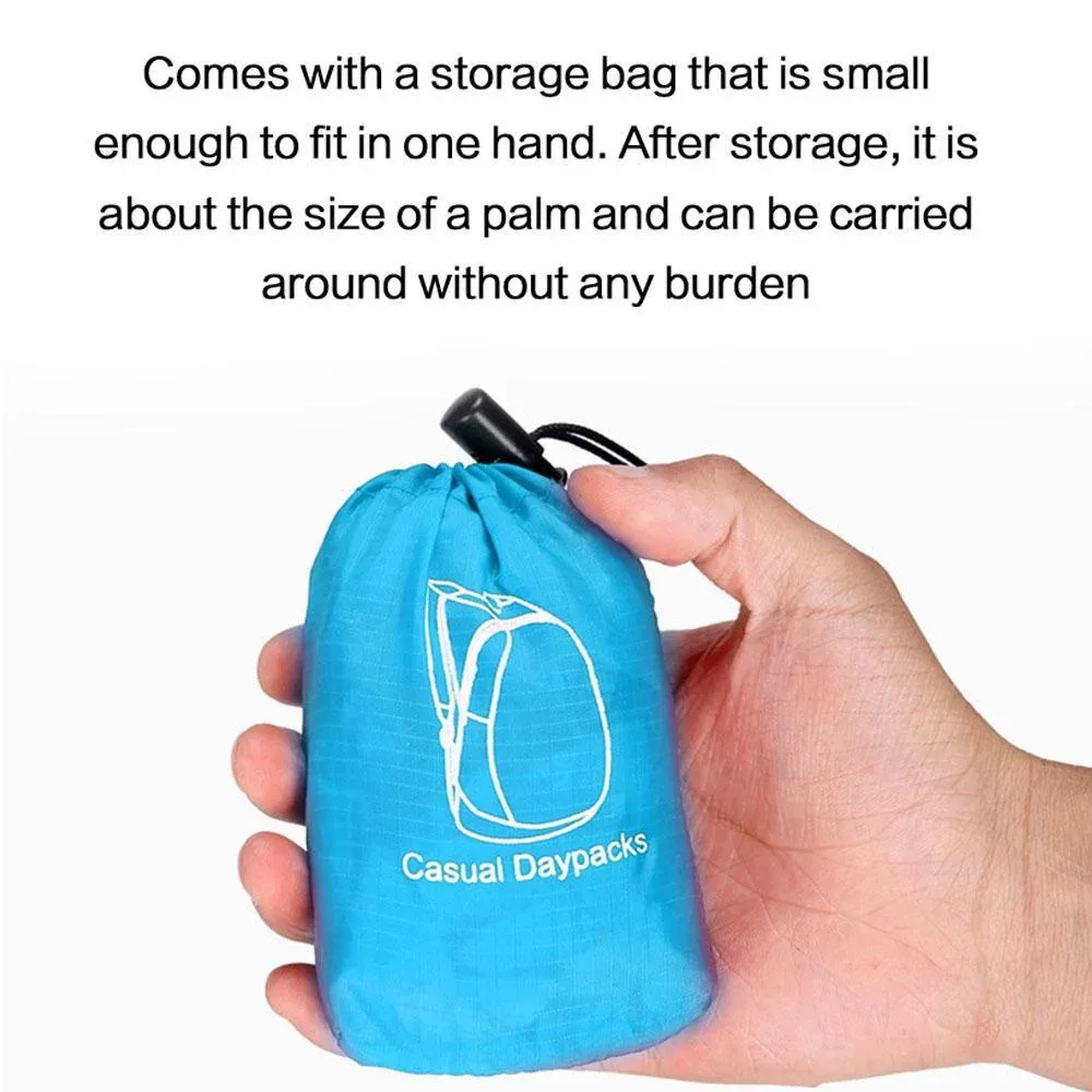 jjyy sac à dos pliable et étanche pour sports de plein air - sac de voyage portable ultra léger pour voyage camping course à pied fitness shopping