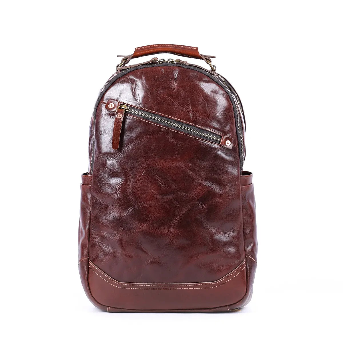 s.worker – sac à dos en cuir véritable pour hommes, sacs d'école décontractés en cuir de vache de qualité supérieure, sacs pour ordinateur portable de 15 pouces, sac à dos de voyage, cadeau pour hommes