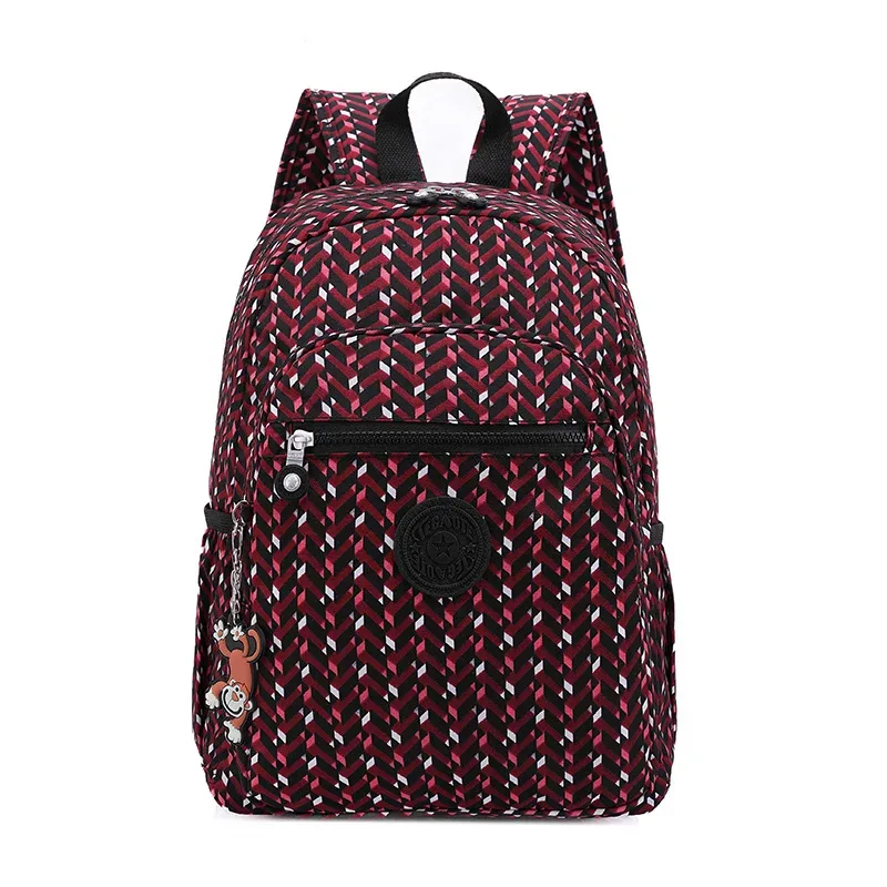 teincome ote-sac à dos d'école étanche pour fille et garçon, sac de voyage léger pour homme, 2024 nylon, motif de fleurs, mode décontractée, a4, m1318