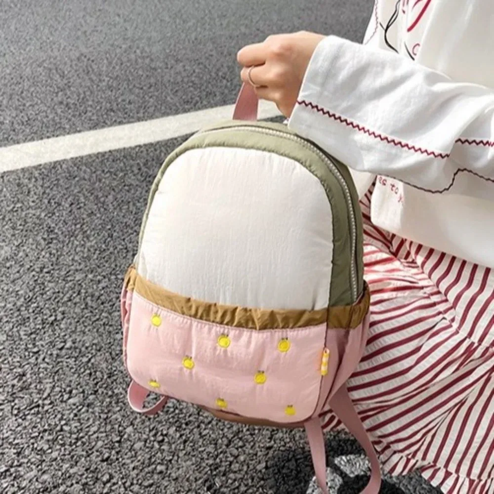 sac de rangement en nylon pour enfants, sac à dos en tissu à motif de fruits, sac à dos de jour à double épaule, grande capacité, sac d'école pour étudiants, extérieur