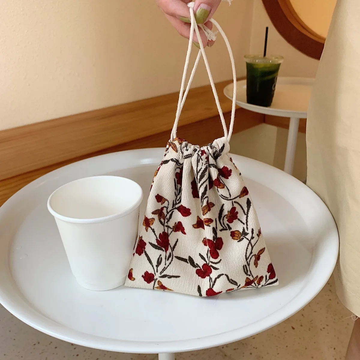 sacs à cosmétiques à cordon imprimé léopard, sacs à monnaie pour filles, porte-monnaie, clés, écouteurs, rouge à lèvres, organisateur de maquillage de toilette, sacs de poche